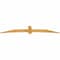 Ekena Millwork Bellingham Rough Sawn Timber Gable Bracket, Western Red Cedar, 108"W x 18"H x 2"D x 6"F, 4/12 Pitch GBW108X18X0206BEL00RWR - alternate 2